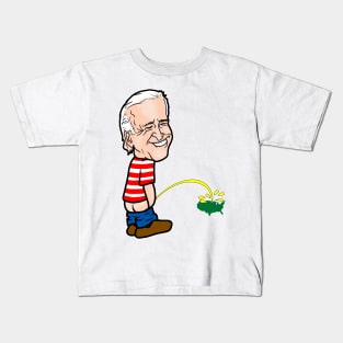 Biden Peeing Kids T-Shirt